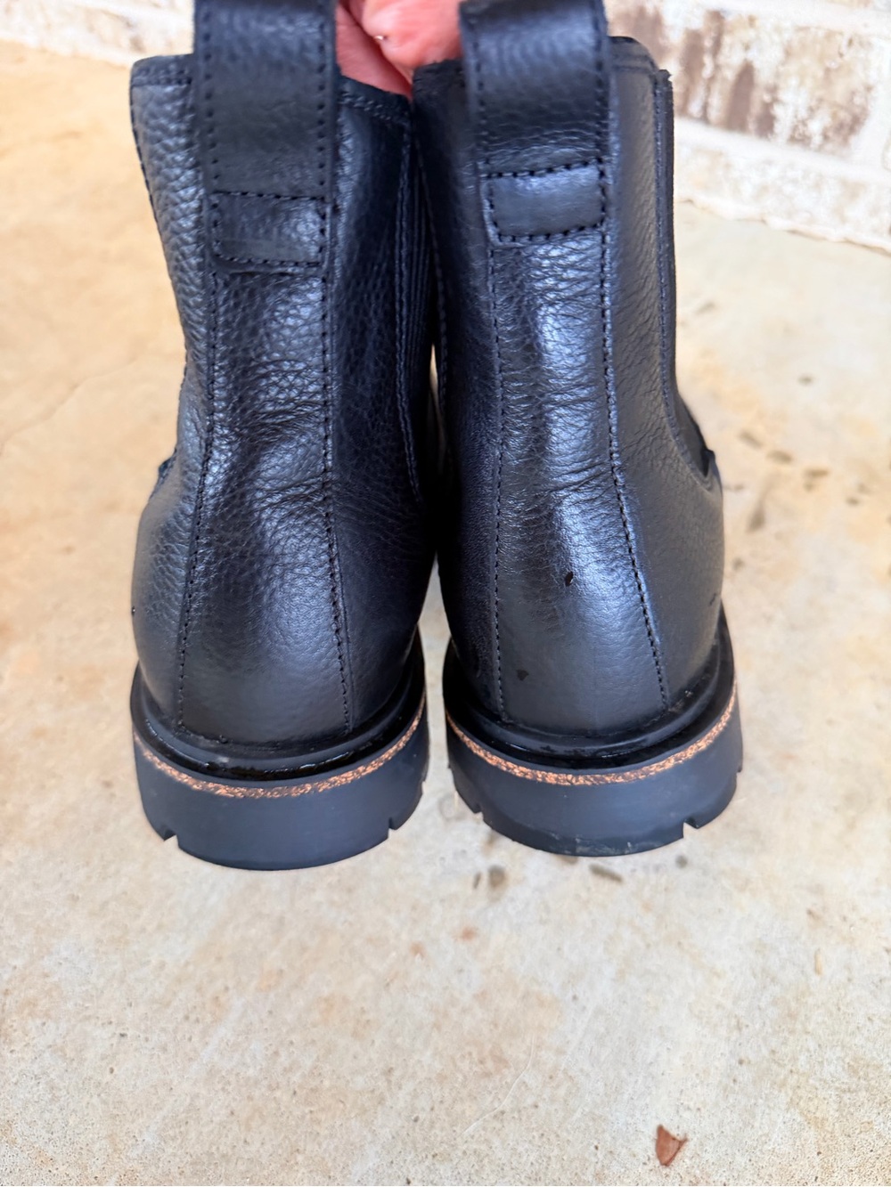Birkenstock 39 100% Leather Black Boits - Picture 6 of 11